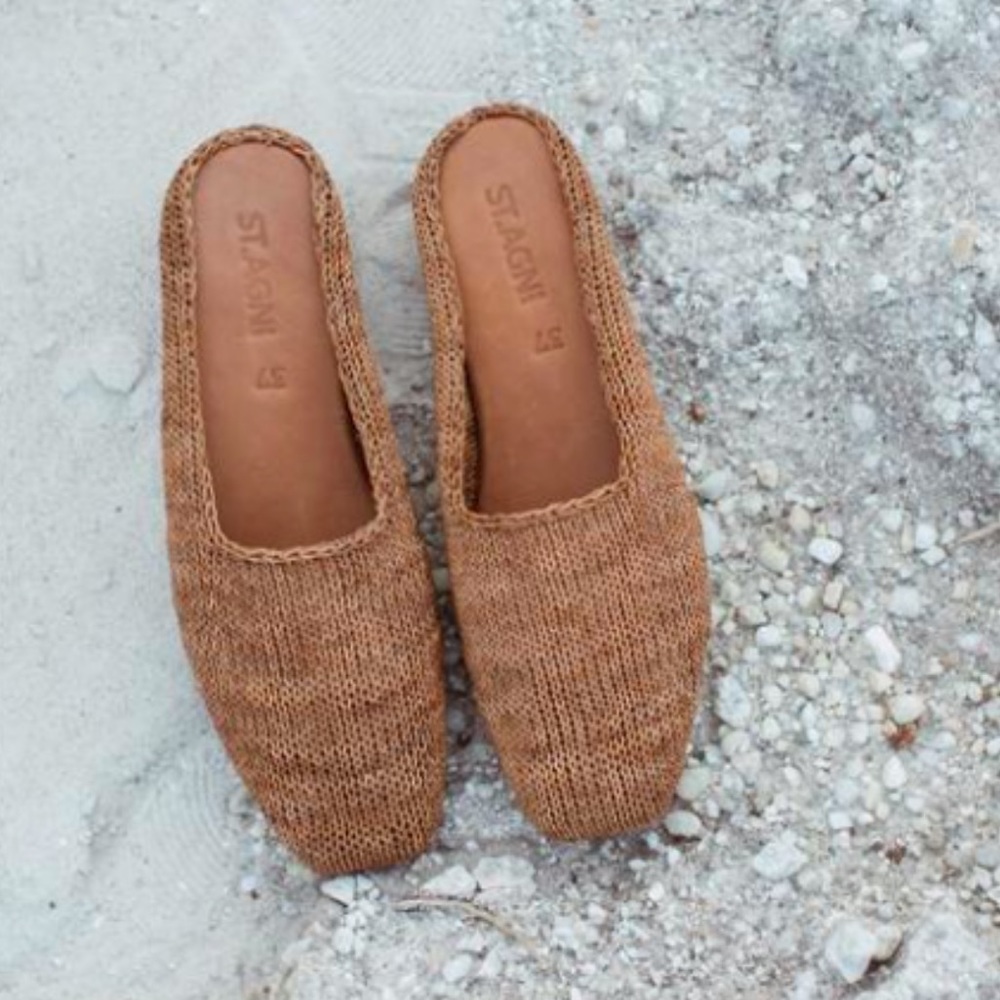 St. Agni mae knit loafer mule